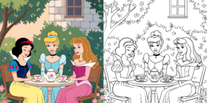 Disney Princess Coloring Pages ft