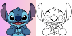 Stitch Coloring Pages ft