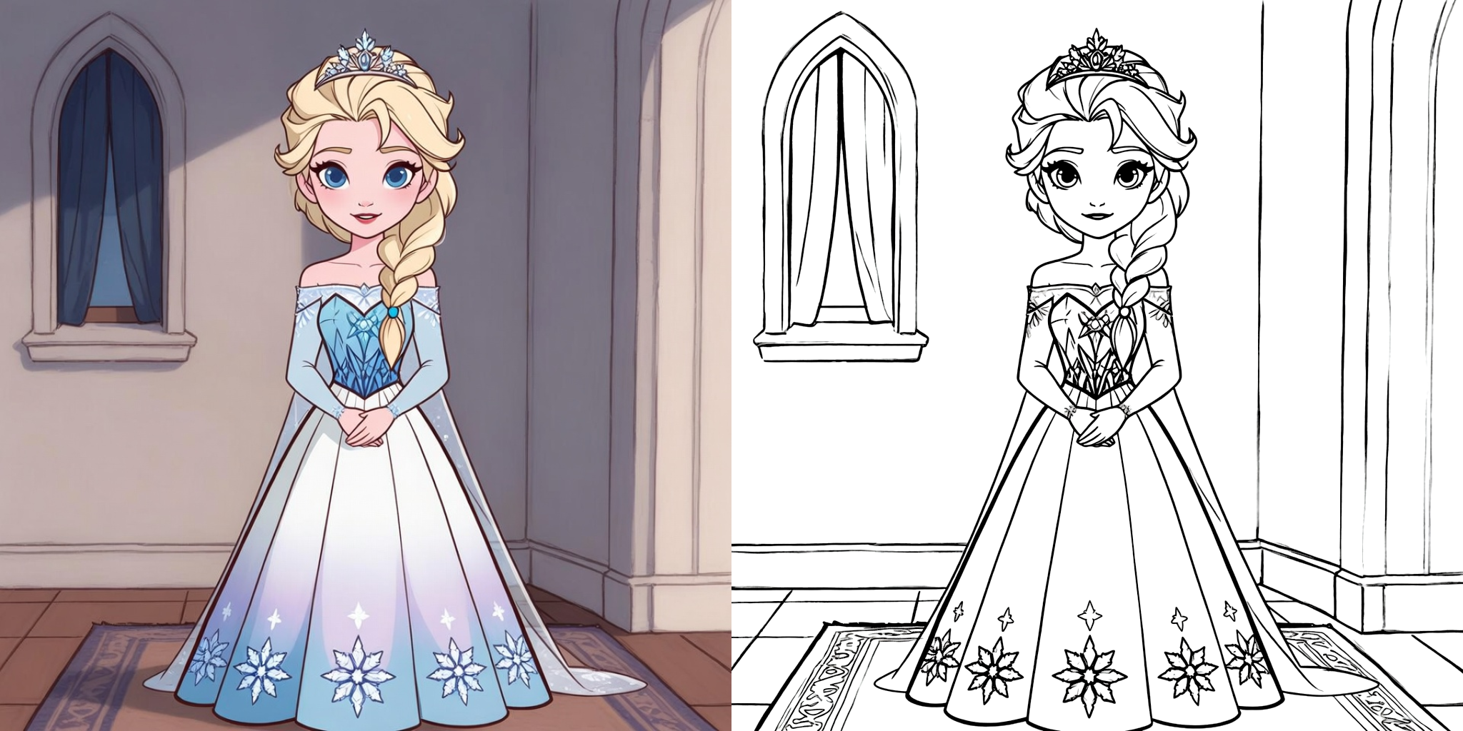 ft - elsa coloring pages ft