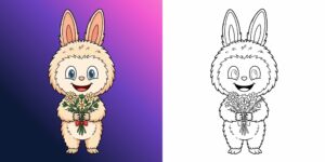 labubu coloring pages ft