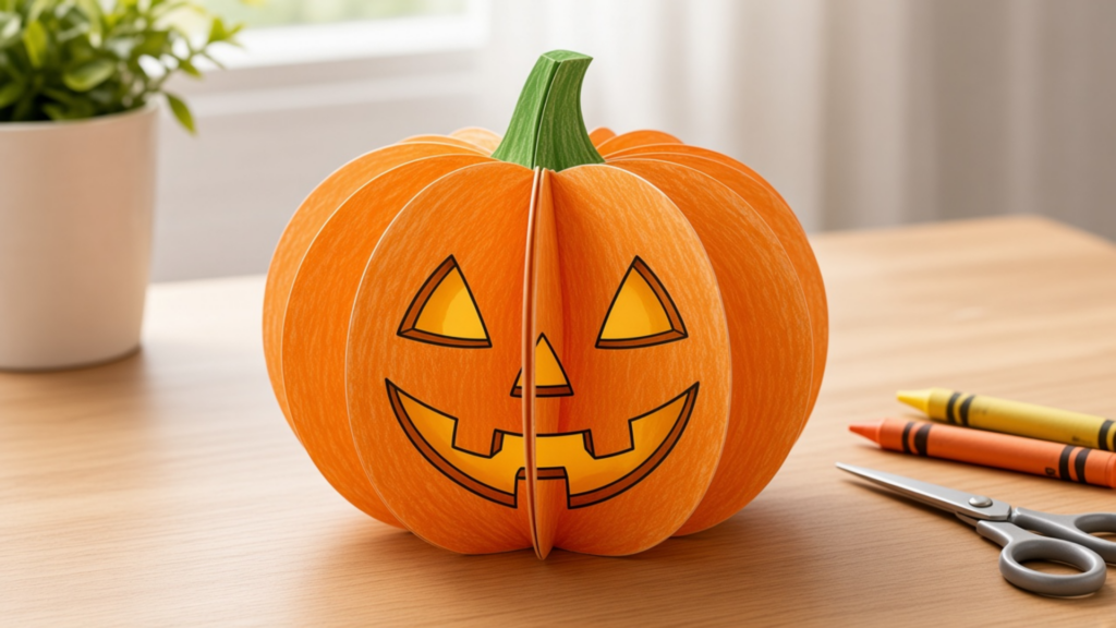 3D Paper Pumpkin