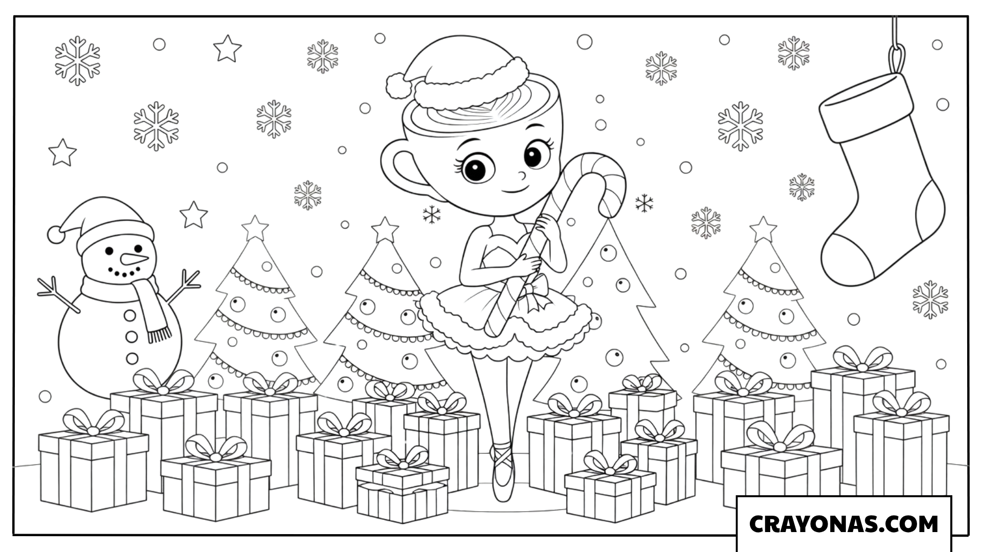 Ballerina Cappuccina Christmas Scene