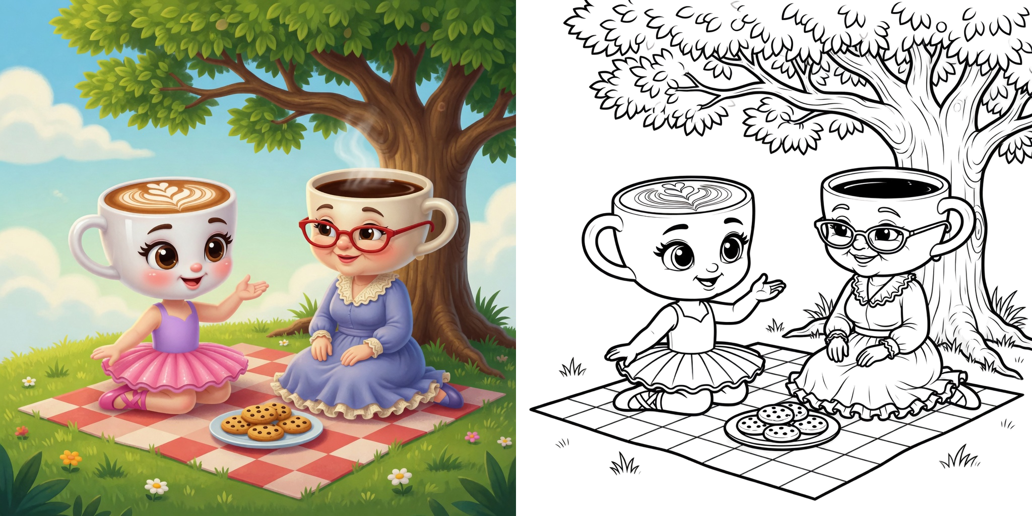 ft - Ballerina Cappuccina Coloring Pages