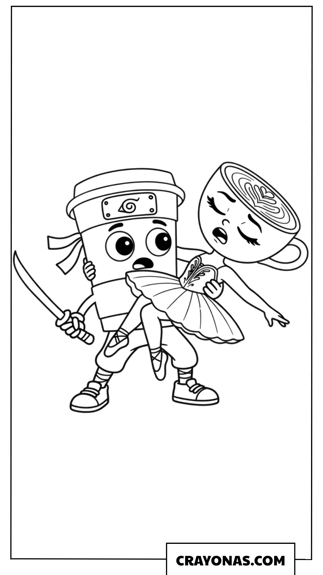 Ballerina Cappuccina and Assassino Side by Side