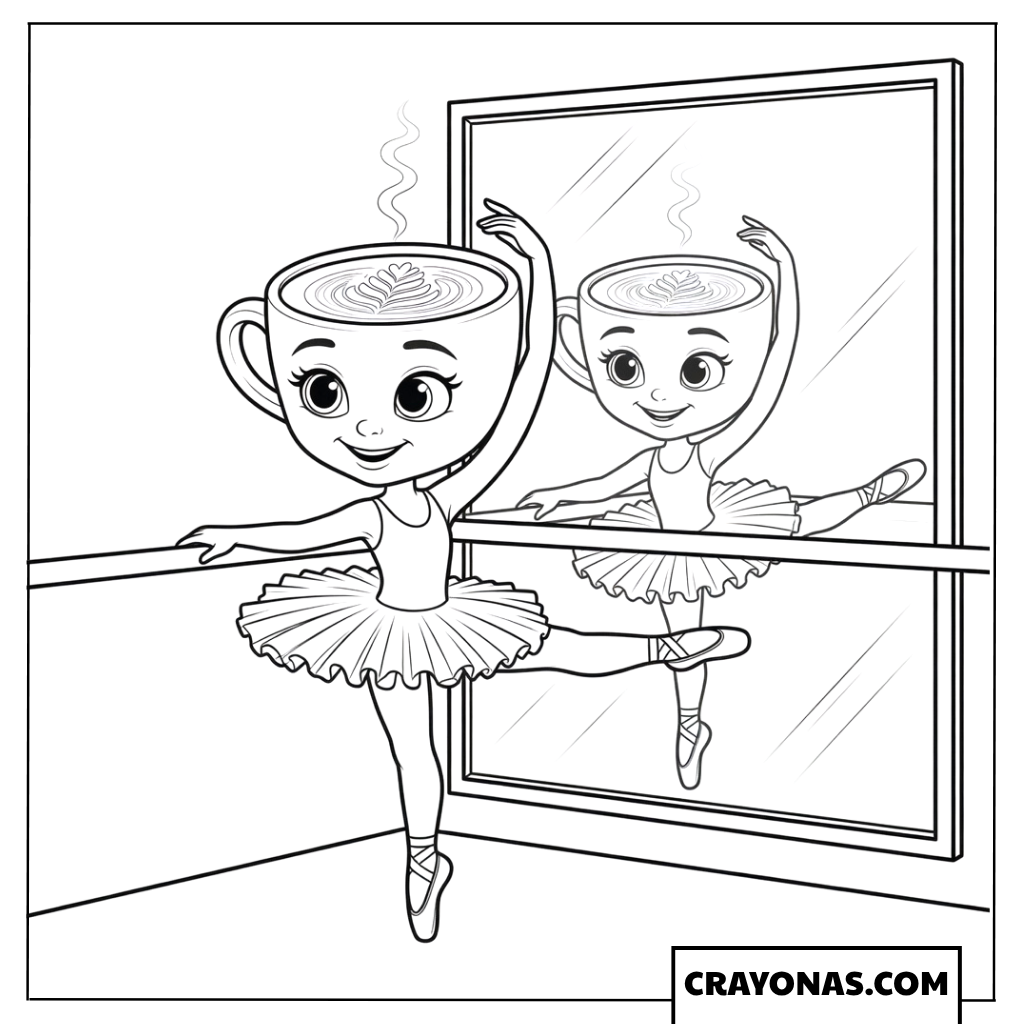 Ballerina Cappuccina at the Mirror