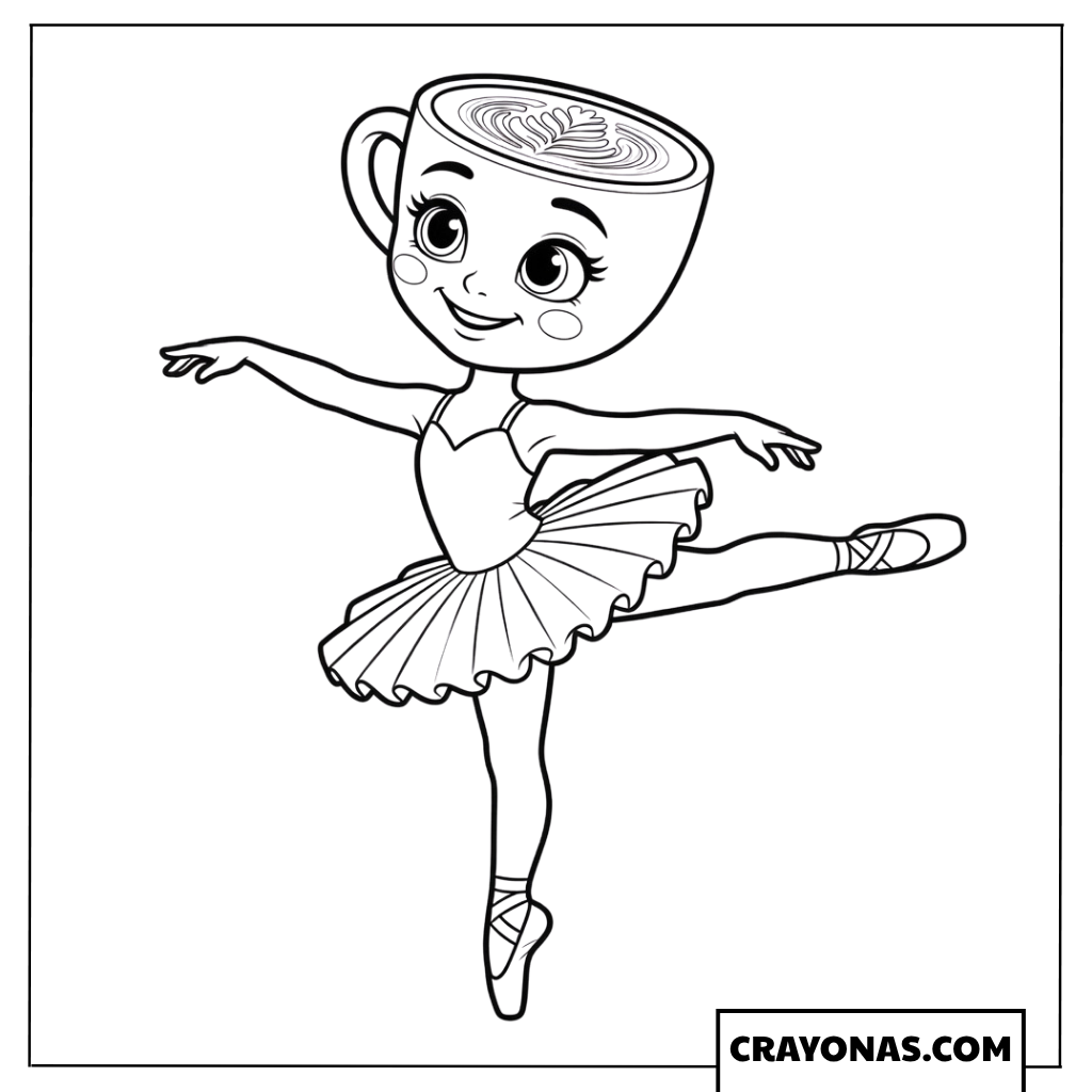 Ballerina Cappuccina in Ballet Pose
