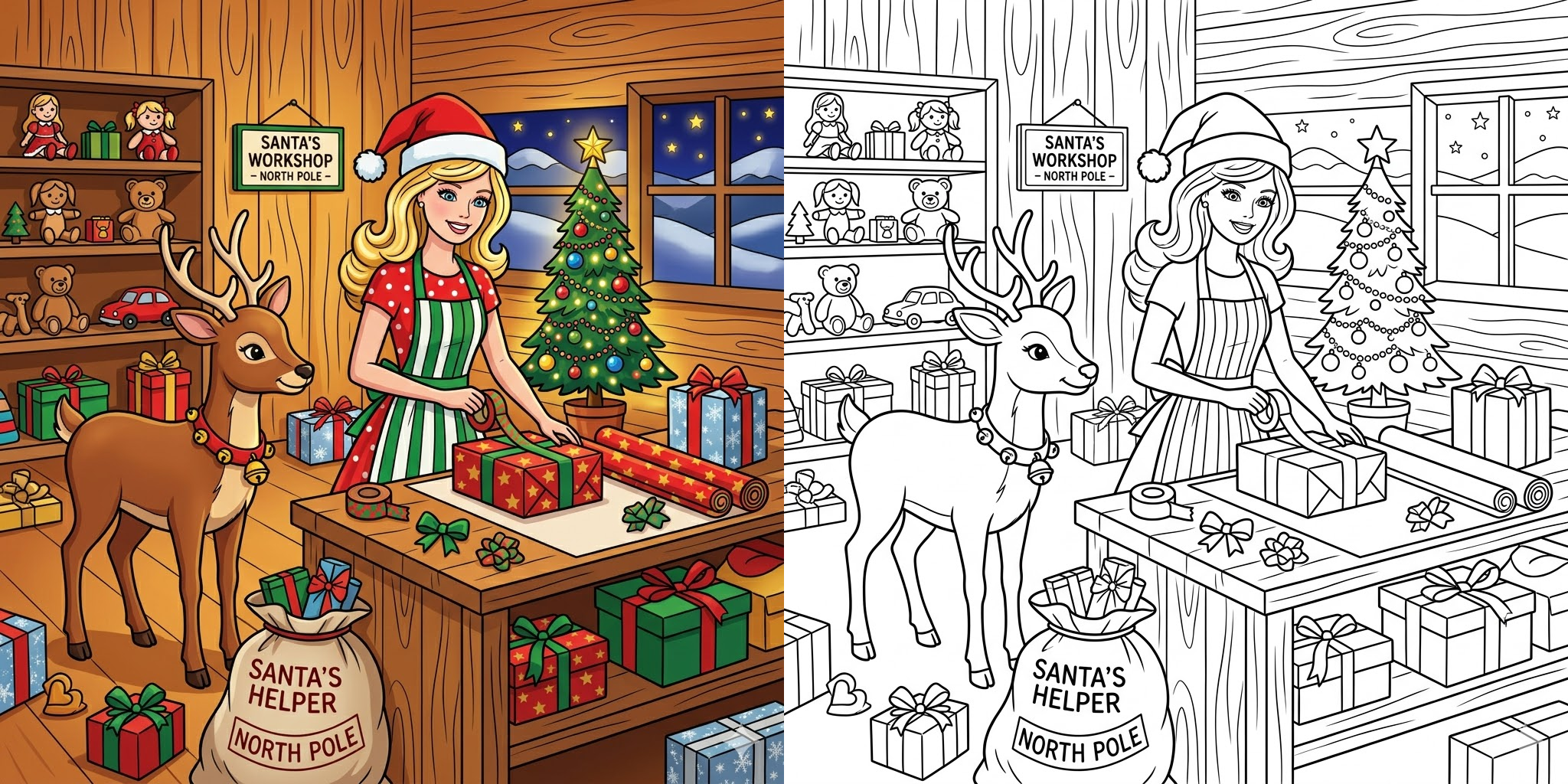 Barbie Holiday Coloring ft - Barbie Holiday Coloring ft