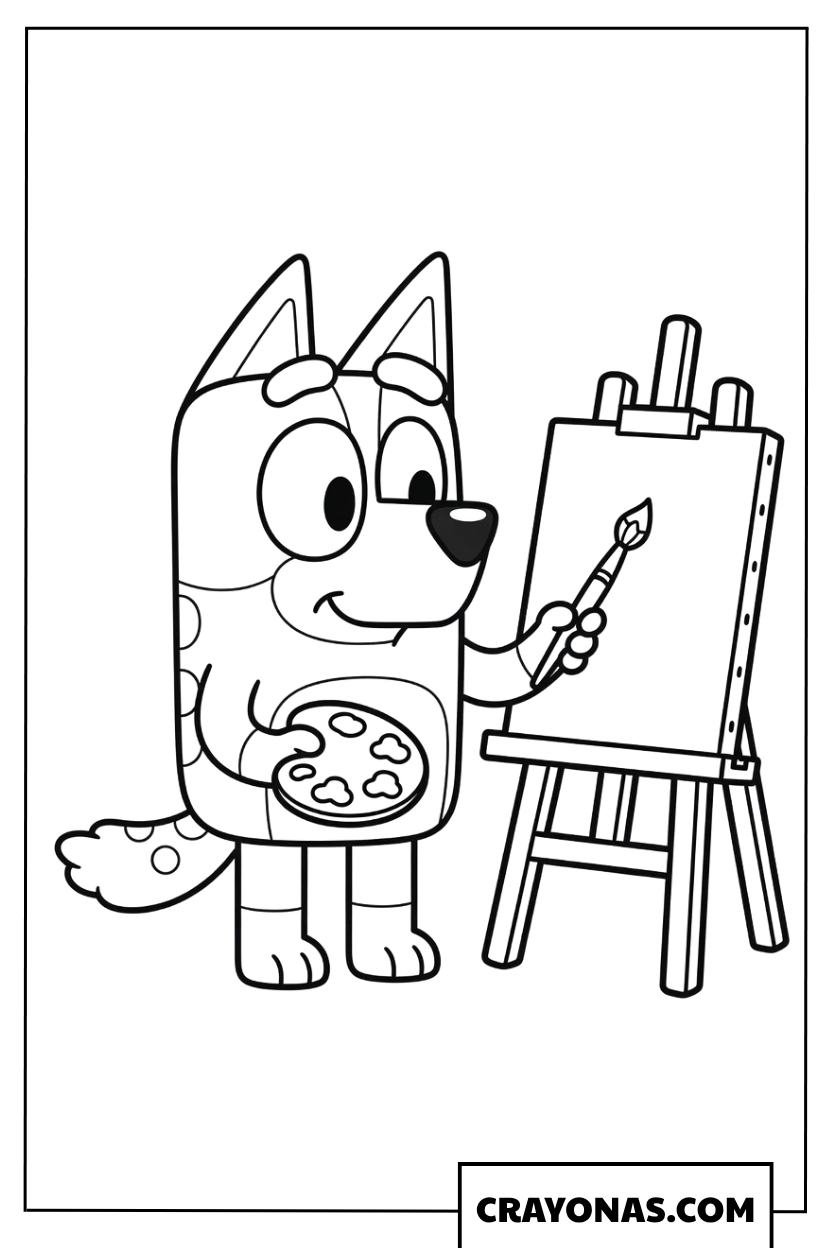 Bingo  Painting Coloring Page