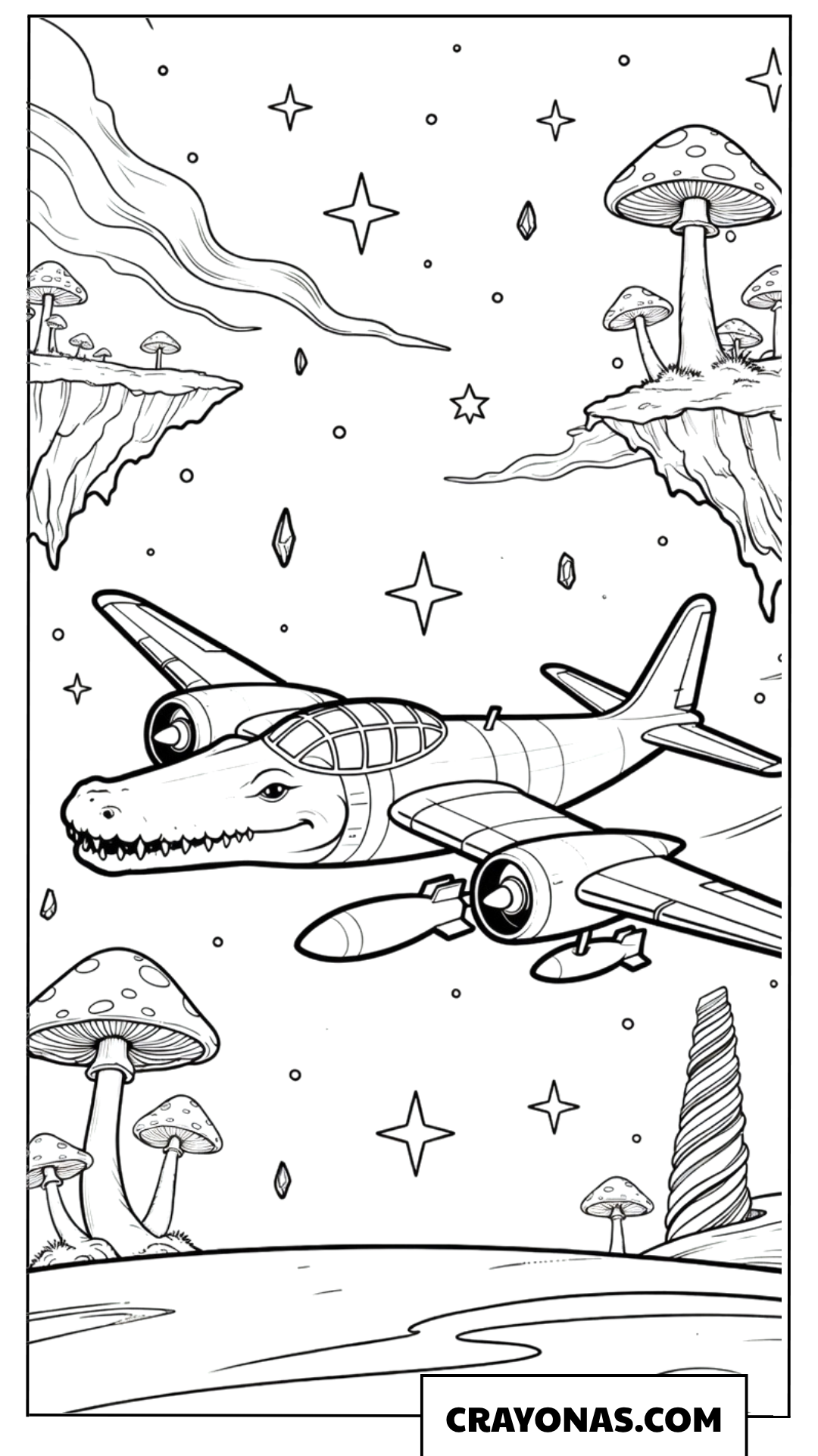 Bombardiro Crocodilo Fantasy Sky
