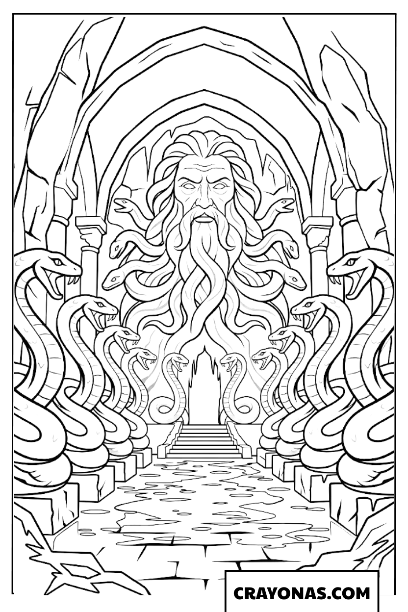 Chamber of Secrets Entrance Coloring Pages