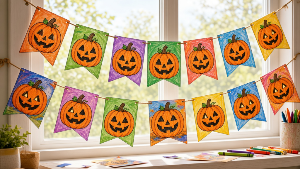 Colorful Pumpkin Garland