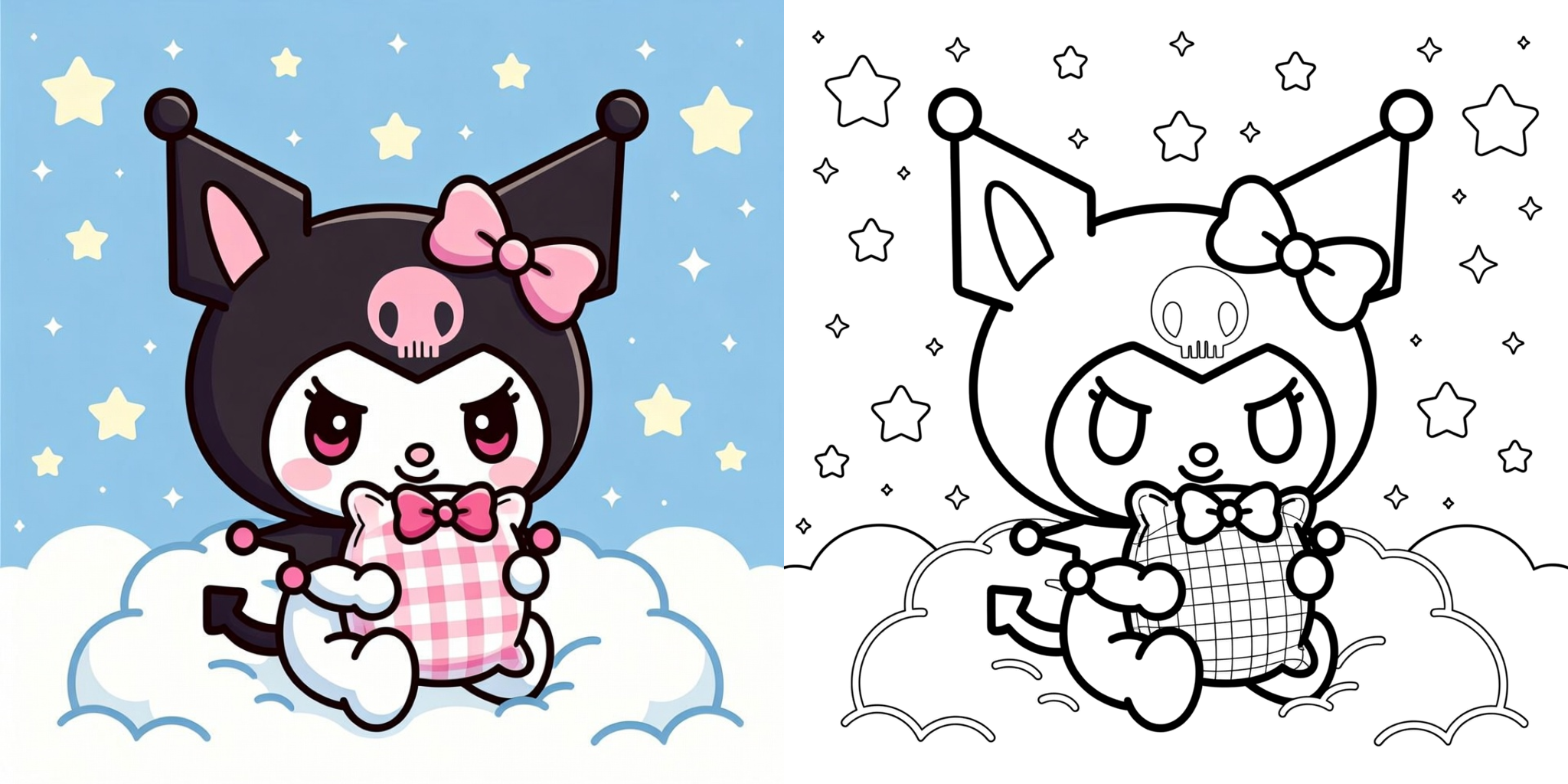 ft - Cute Kuromi Coloring Page ft