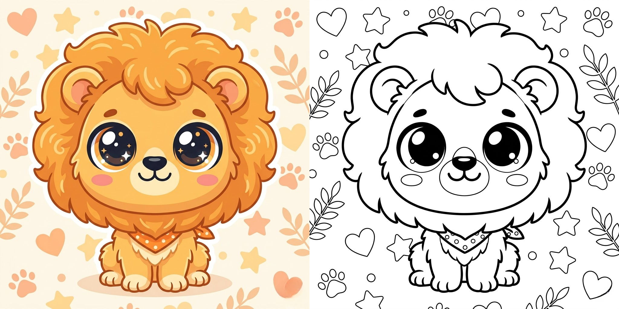 Cute Lion Coloring Pages ft - 2