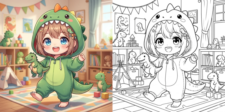 Easy Anime Coloring Pages ft - 4