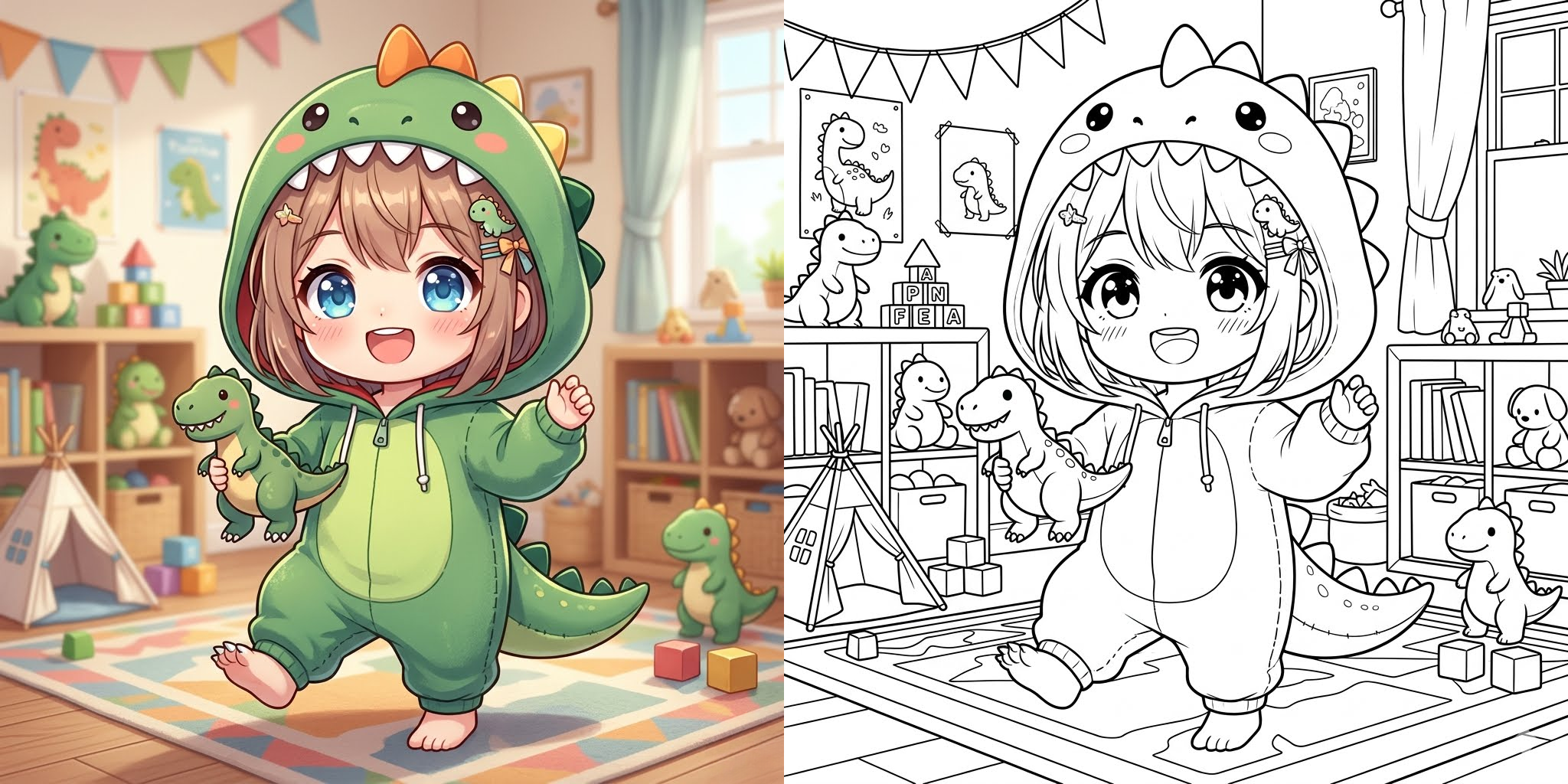 Easy Anime Coloring Pages ft - 4