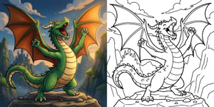 Easy Dragon Coloring ft - Easy Dragon Coloring ft