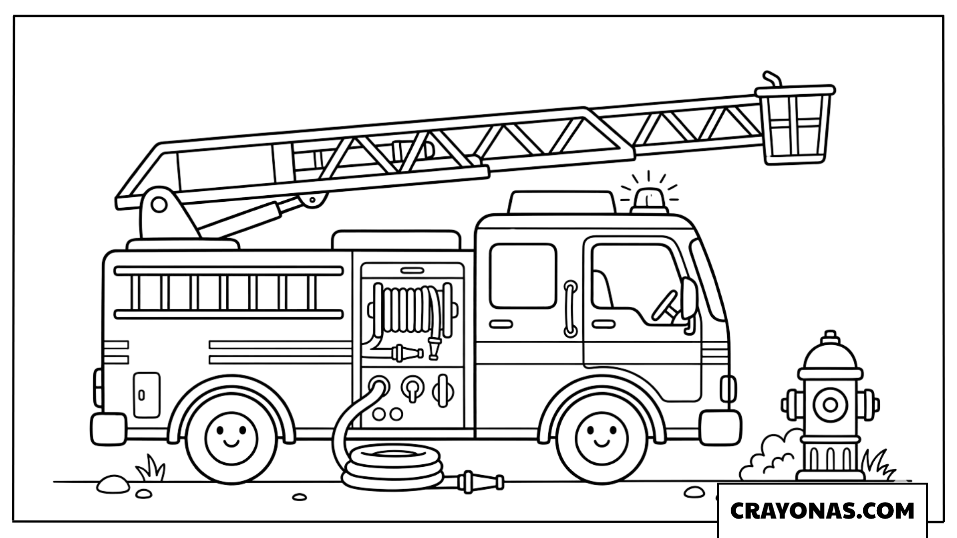 Fire Truck Coloring Page