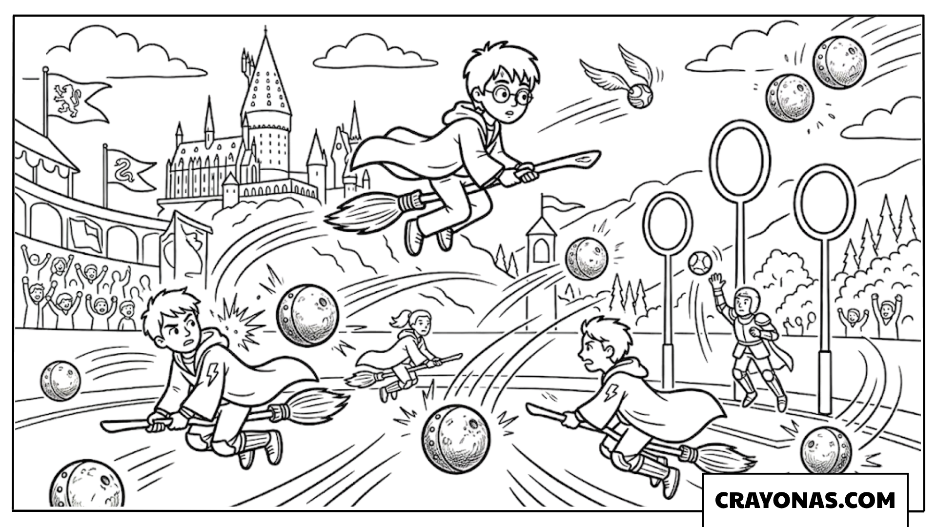 Harry Potter Wronski Feint Coloring Pages