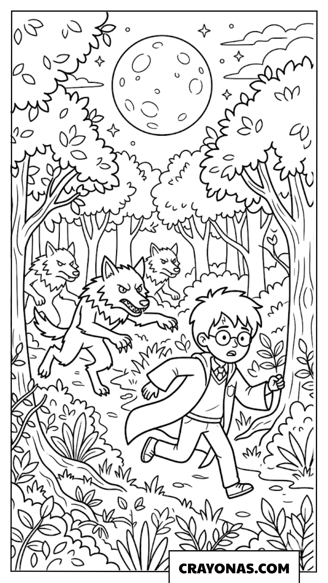 Harry Potter and Werewolves Coloring Pages