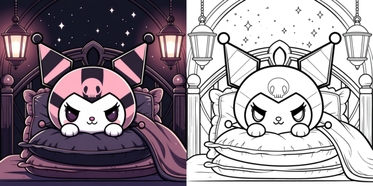 ft - Kuromi Coloring Page ft