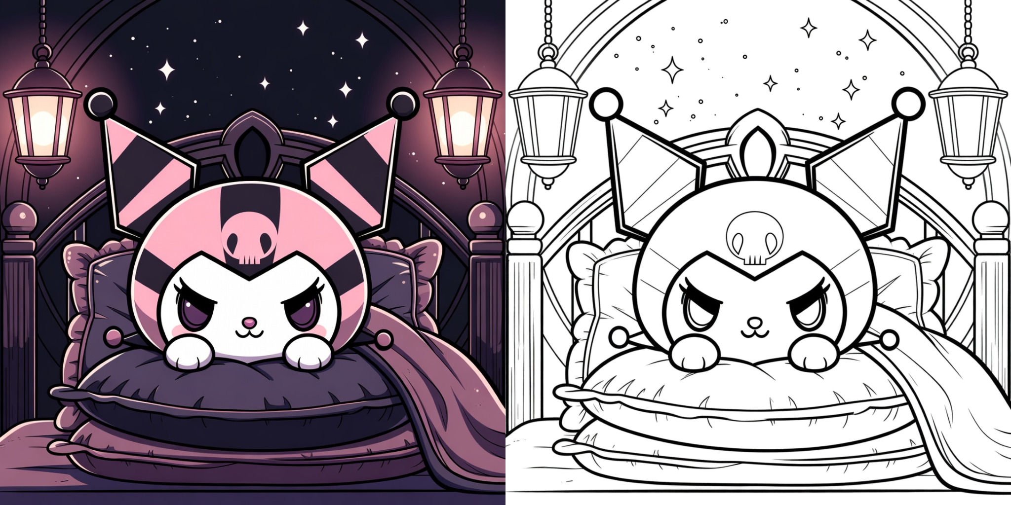 ft - Kuromi Coloring Page ft