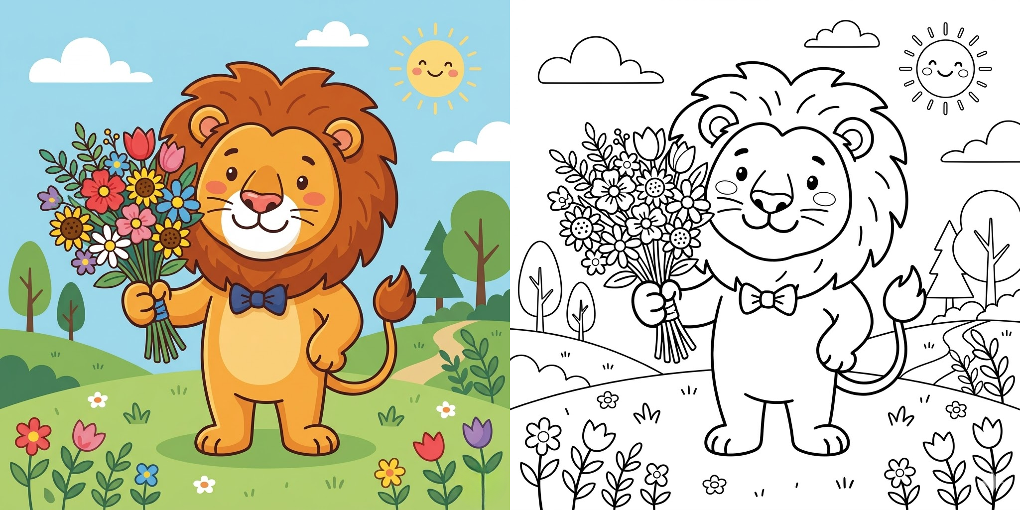 Lion Coloring Pages ft - 1