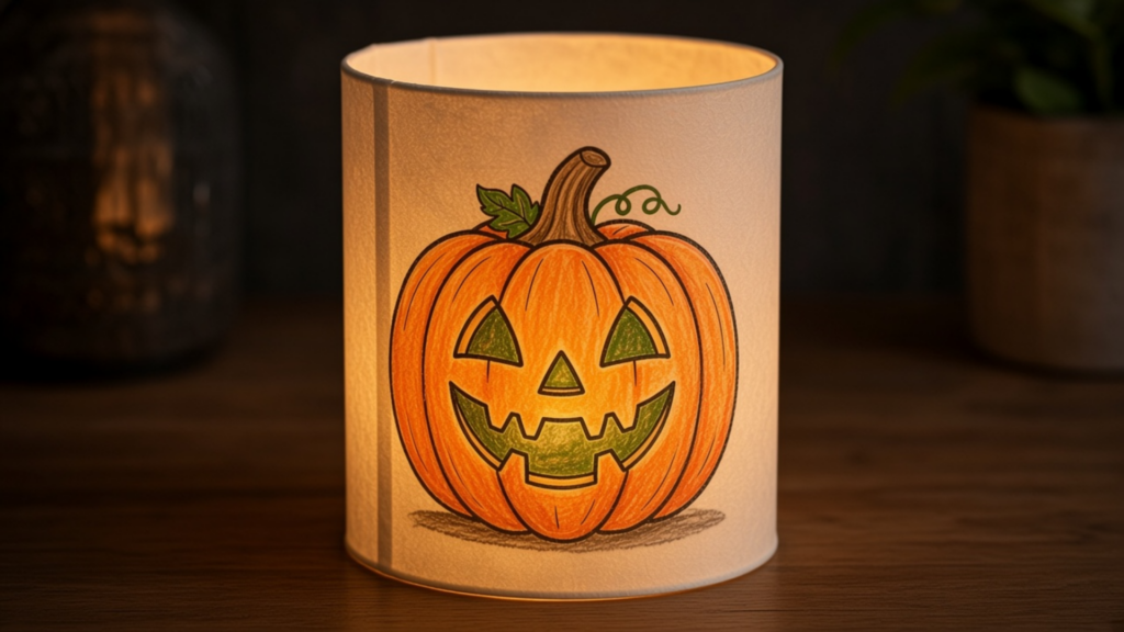 Paper Pumpkin Lantern