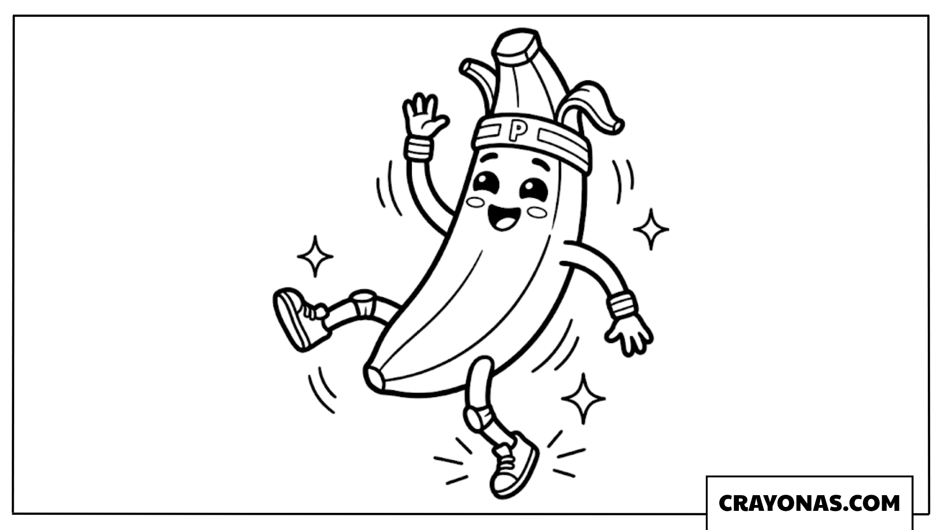 Peely Banana Coloring Page
