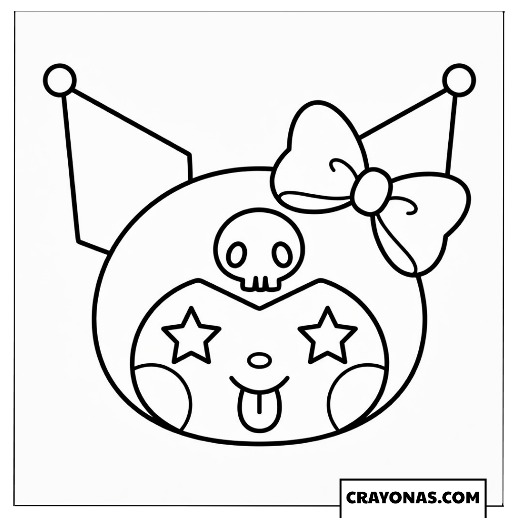 Playful Kuromi Coloring Page