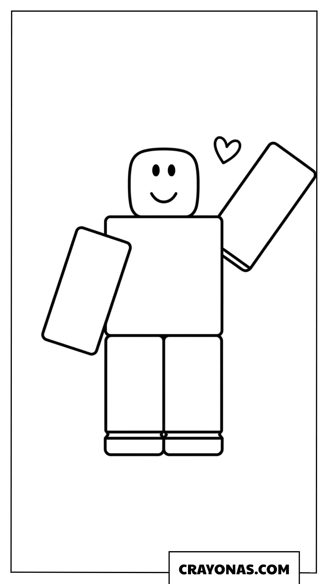 Roblox Noob Coloring Page