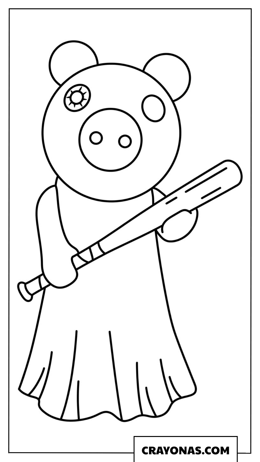Roblox Piggy Coloring Page