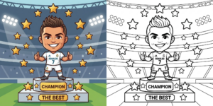 Ronaldo Celebration Coloring Pages ft - Ronaldo Celebration Coloring Pages ft