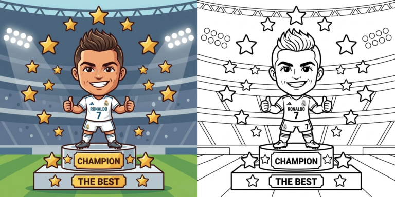 Ronaldo Celebration Coloring Pages ft - Ronaldo Celebration Coloring Pages ft