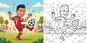 Ronaldo Coloring Pages ft - Ronaldo Coloring Pages ft