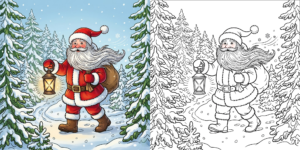 Santa Claus Coloring Pages ft - Santa Claus Coloring Pages ft