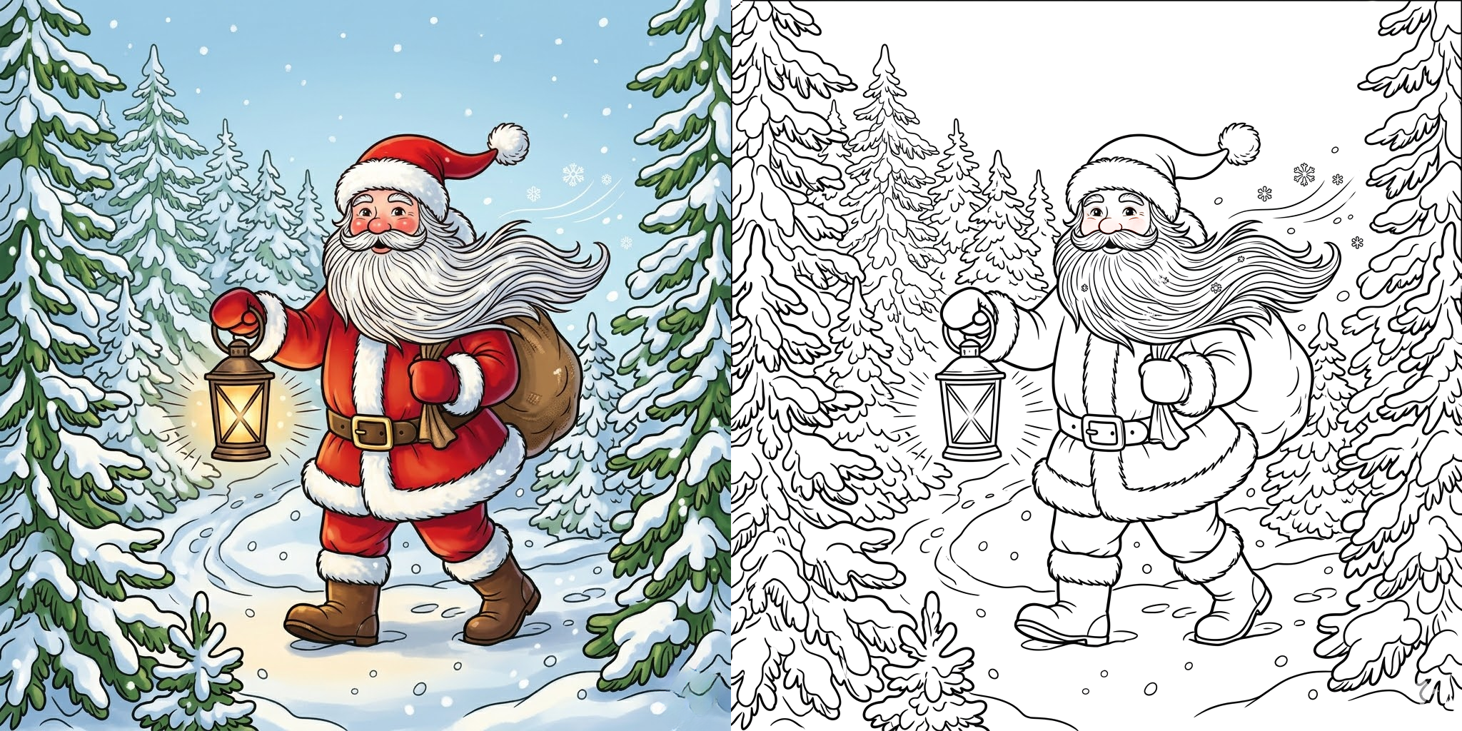 Santa Claus Coloring Pages ft - Santa Claus Coloring Pages ft