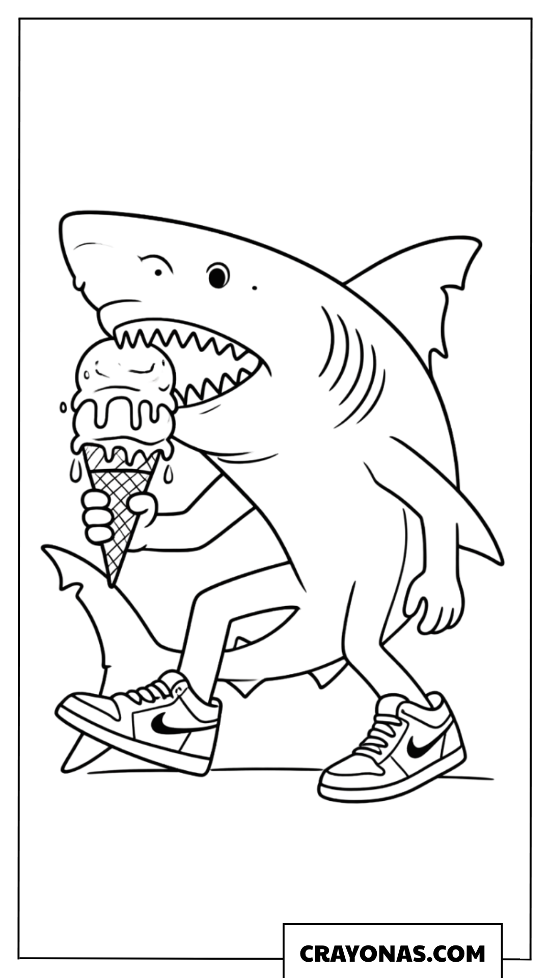 Tralalero Tralala Eating Ice Cream