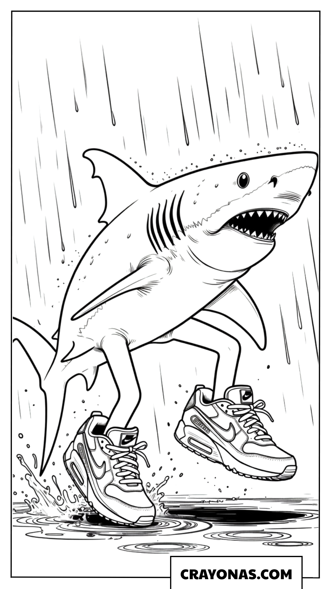 Tralalero Tralala Running in the Rain
