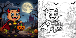 friendly monster coloring pages ft - scary pumpkin coloring pages ft