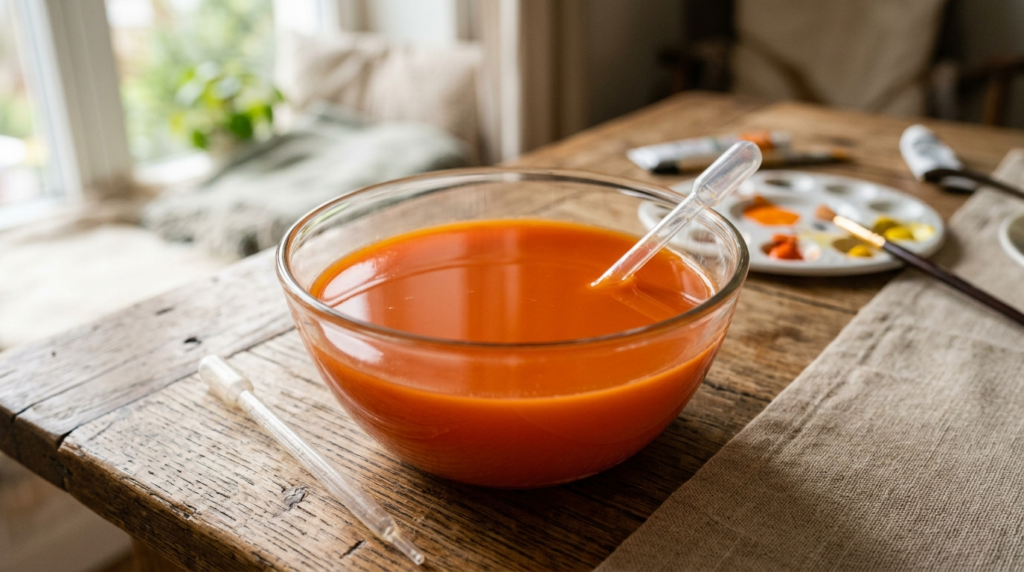 How to make orange color from carrots