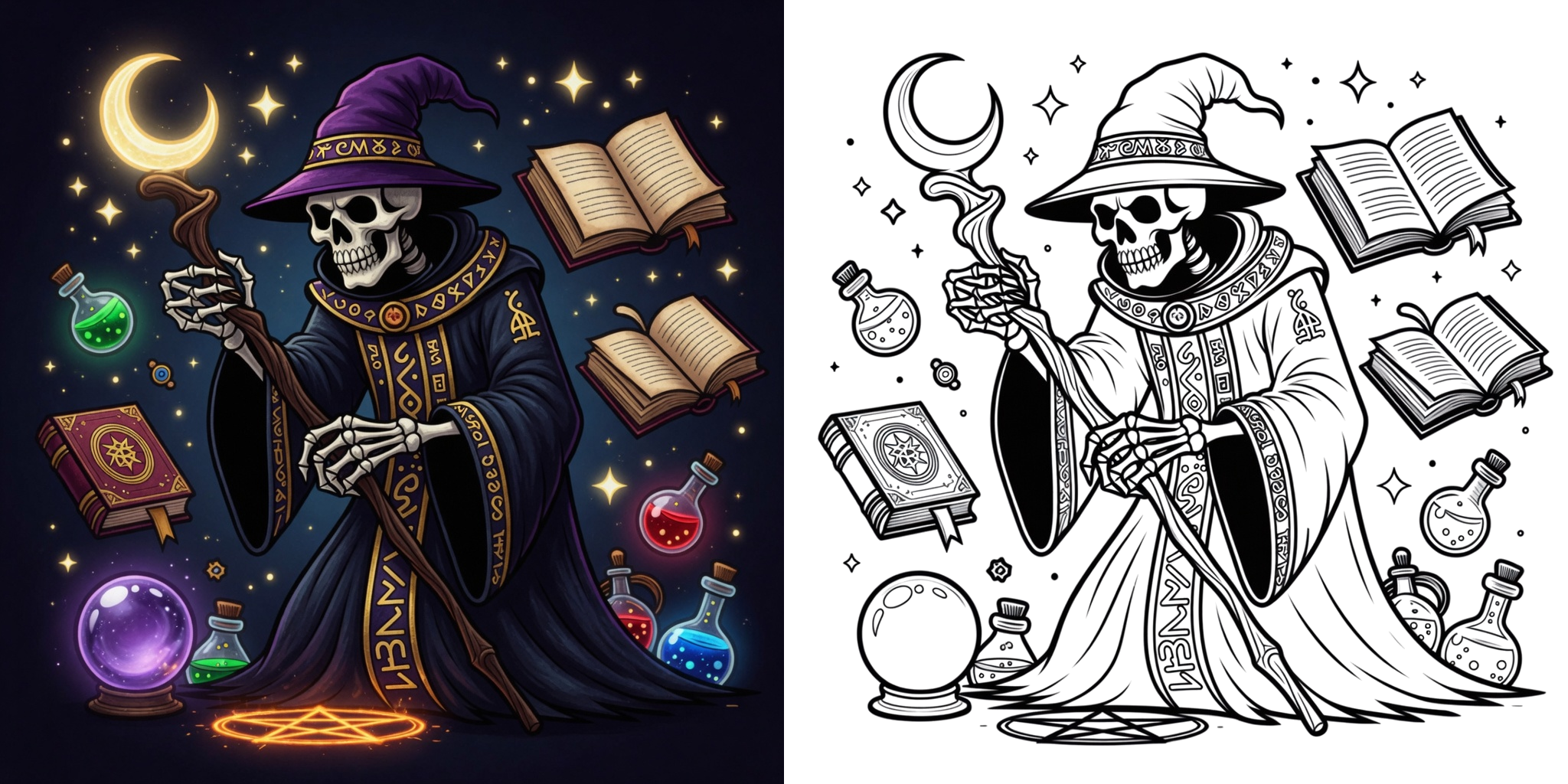 ft - skeleton coloring pages ft