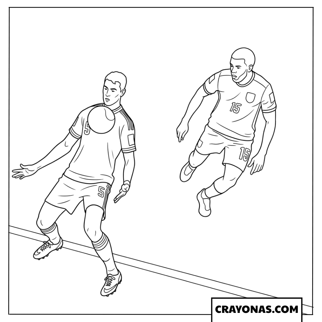 Aleksandar Pavlovic Chest Control Coloring Page