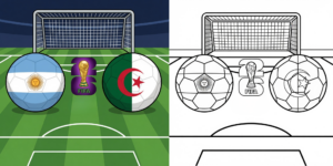 Argentina vs Algeria World Cup 2026 Coloring Pages ft - Argentina vs Algeria World Cup 2026 Coloring Pages ft