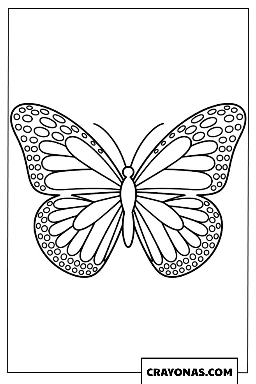 Beautiful Butterfly Coloring Page