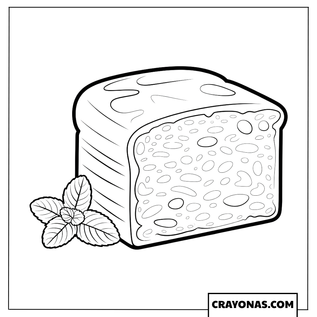 Bread Loaf Coloring Page
