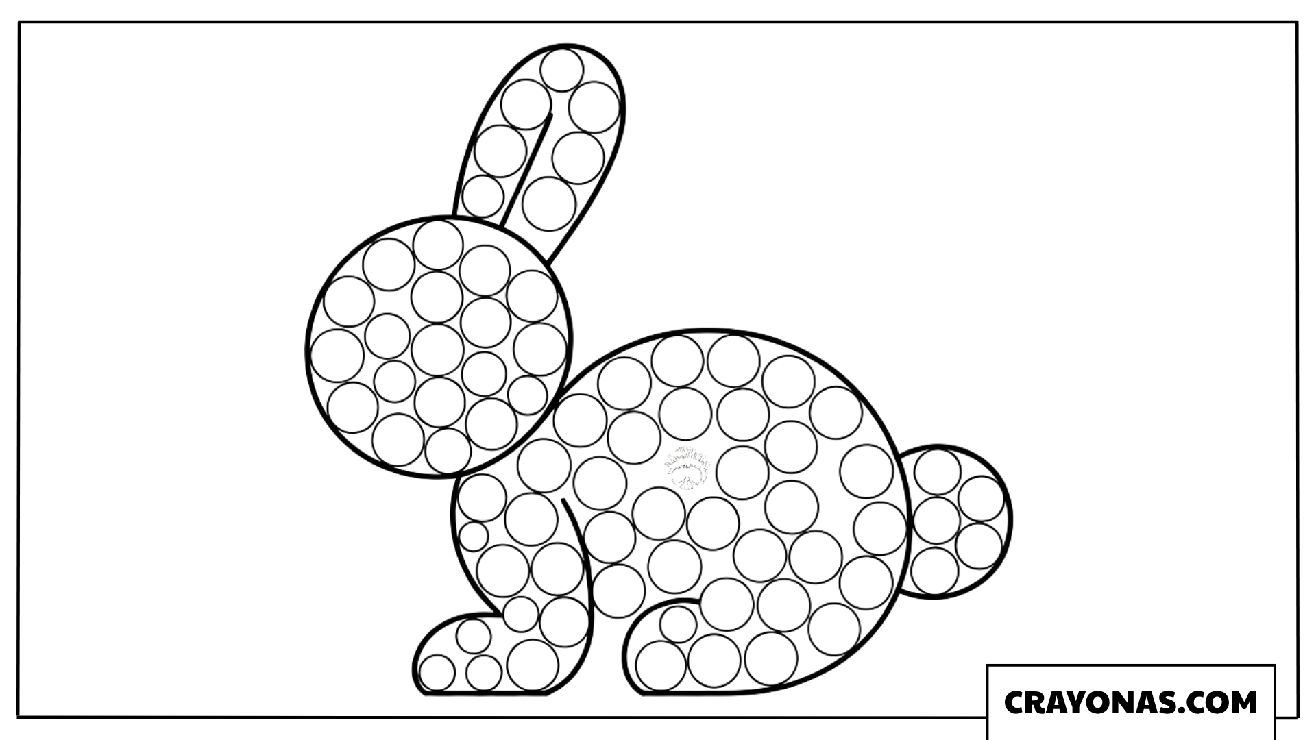 Bubble Bunny Coloring Page