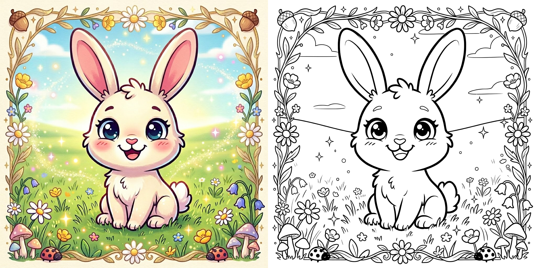 Bunny Coloring Pages ft - 2