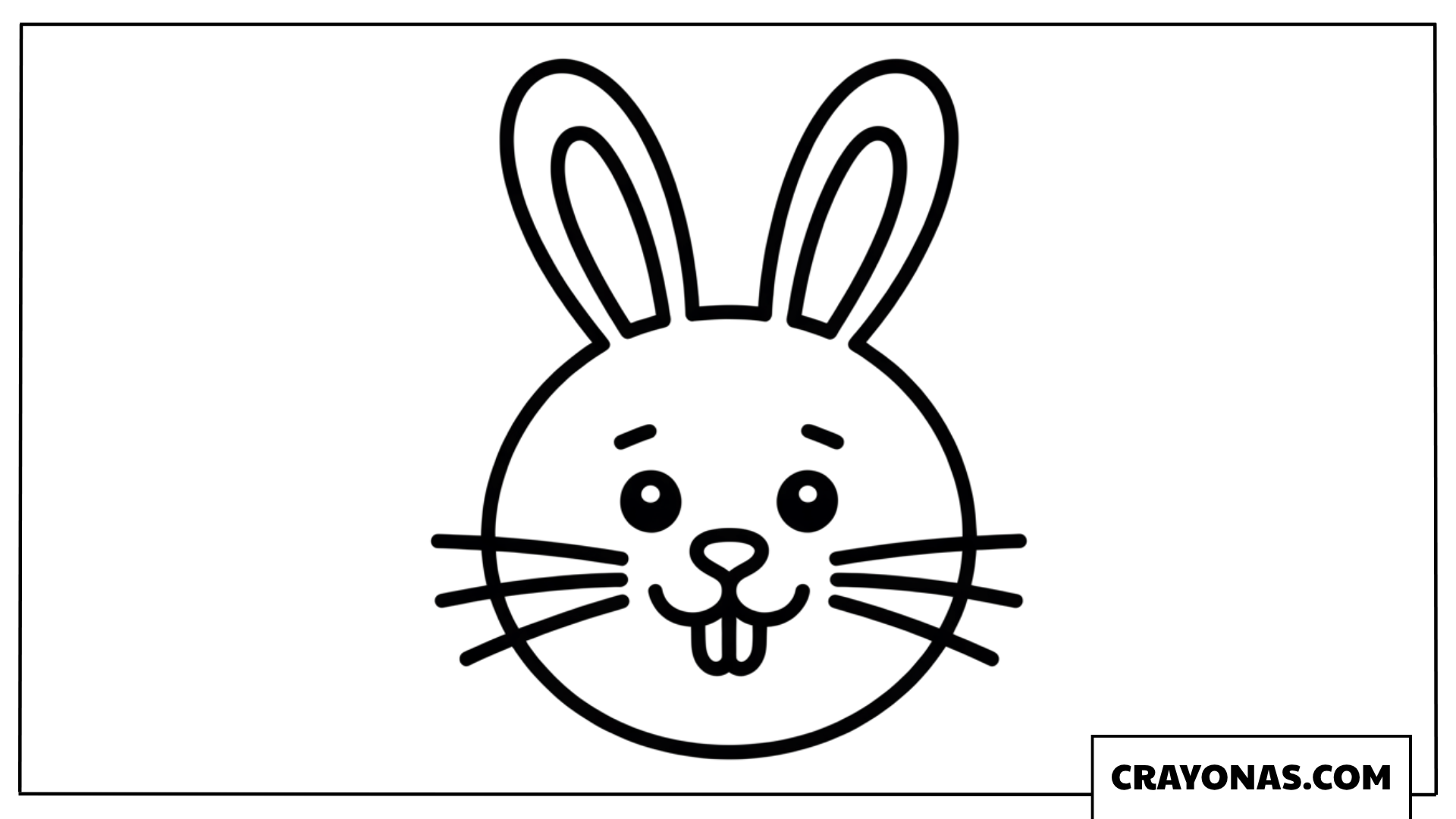 Bunny Face Coloring Page