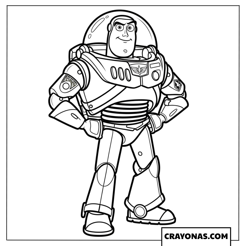 Buzz Lightyear Coloring Page