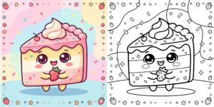 Cake Coloring Pages ft - 2